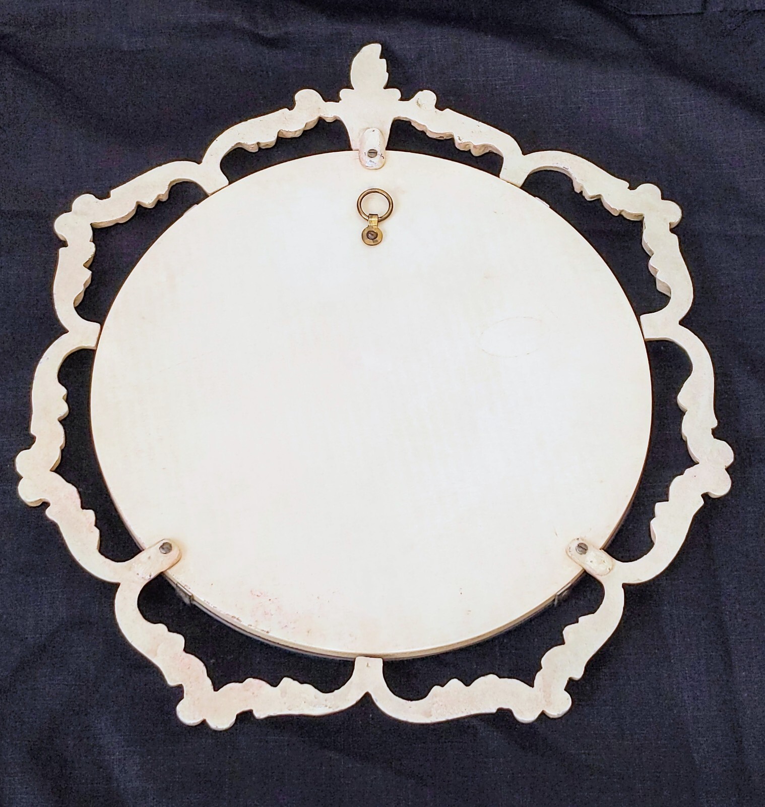 1950’s Vintage English, Peerart Rococo Baroque Bevelled glass Mirror. 40.5 cm.