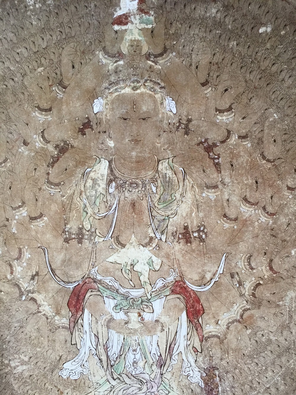 Dunhuang grotto murals，Caves 3, Yuan Dynasty, The Thousand-hands-eyes Avalokites