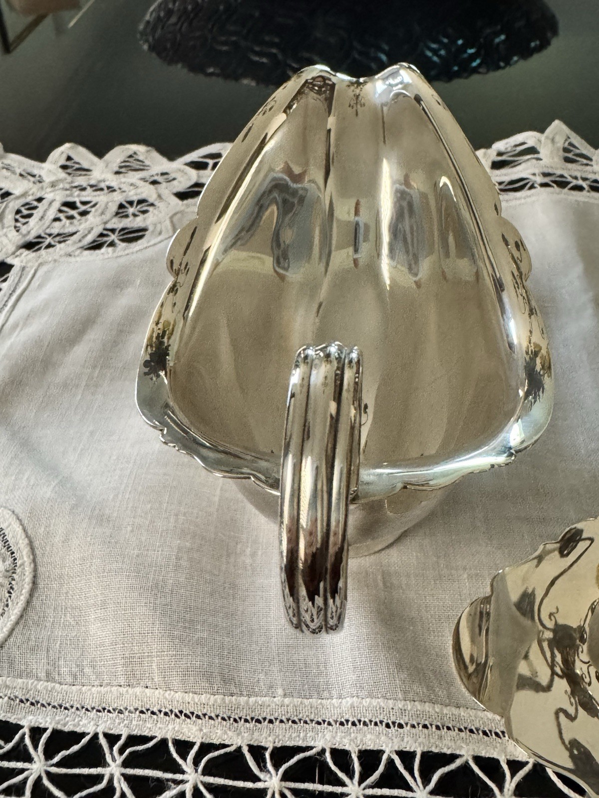 Watson Sterling Co. Sauce Boat w/ Matching Under Tray. Pristine Condition c1919