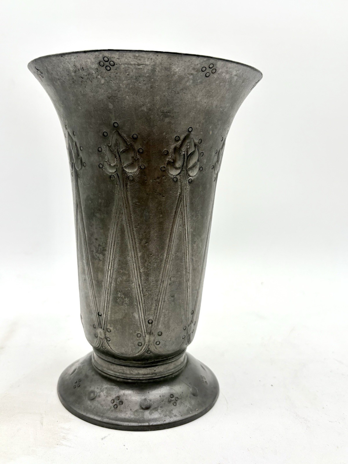 Tudric Liberty Art Nouveau Pewter Vase 01040 22.5cm Antique