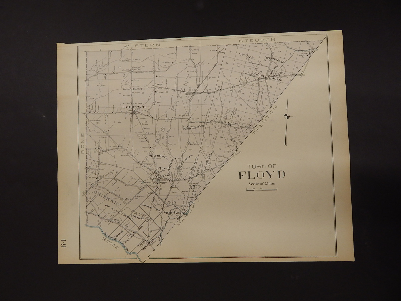 New York, Oneida County Map, 1907 Town of Floyd R3#32