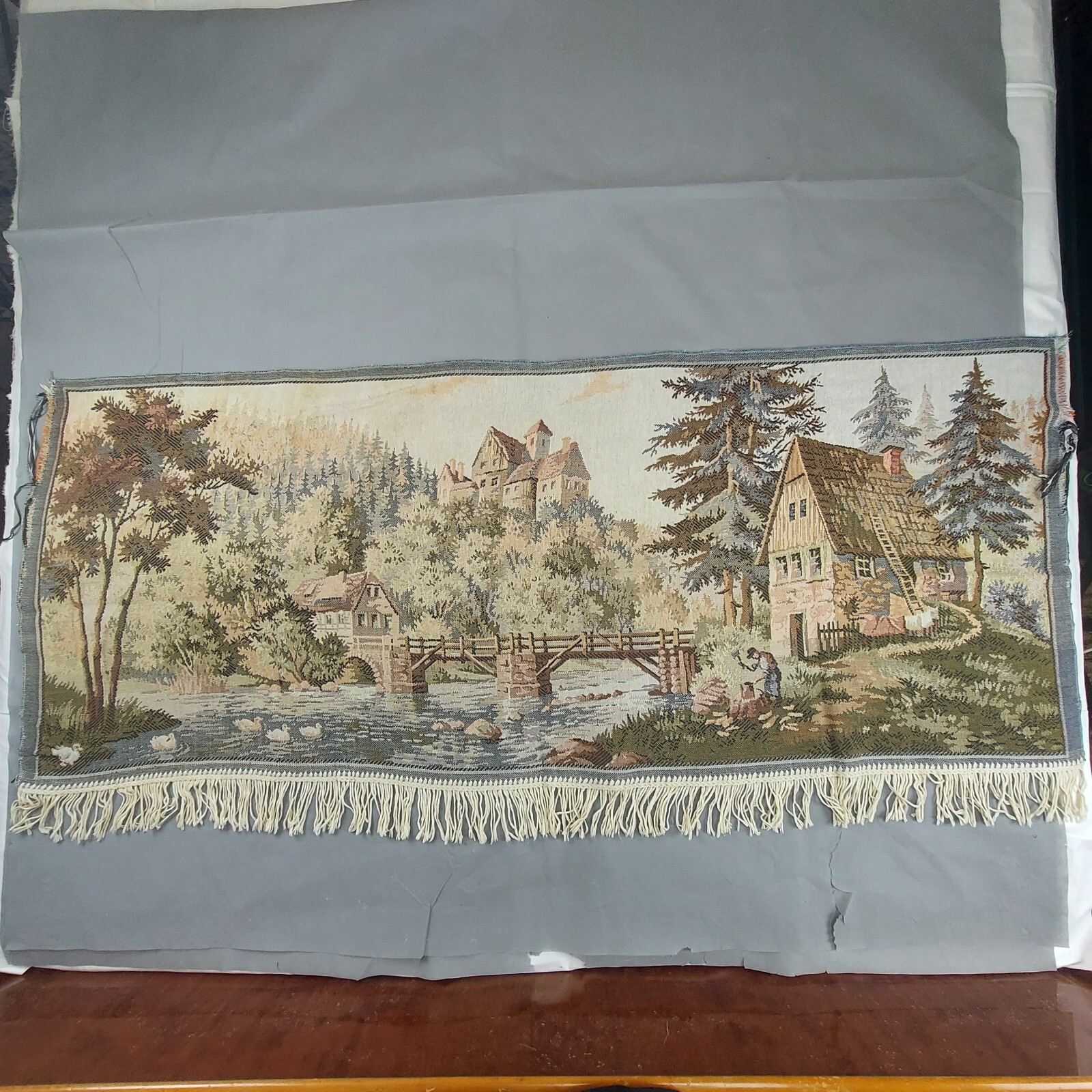 Beautiful Vintage Jacquard Tapestry 164cm/72cm (64.5”x28”) P2466