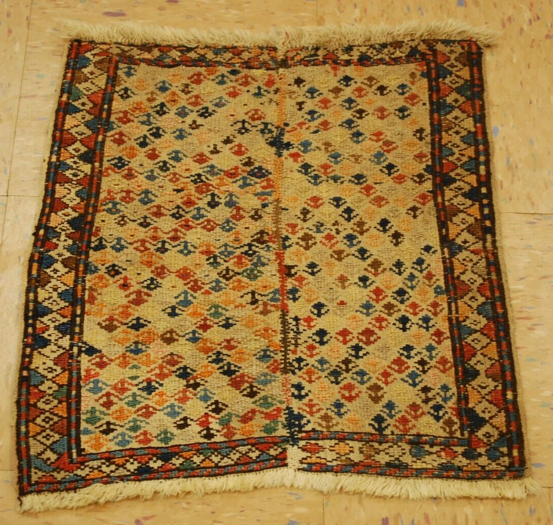 Early/Mid 19th C Shahsevan Khorjin bag Face, Transcaucasus ,IN SIZE 1’6″ X 1’9″