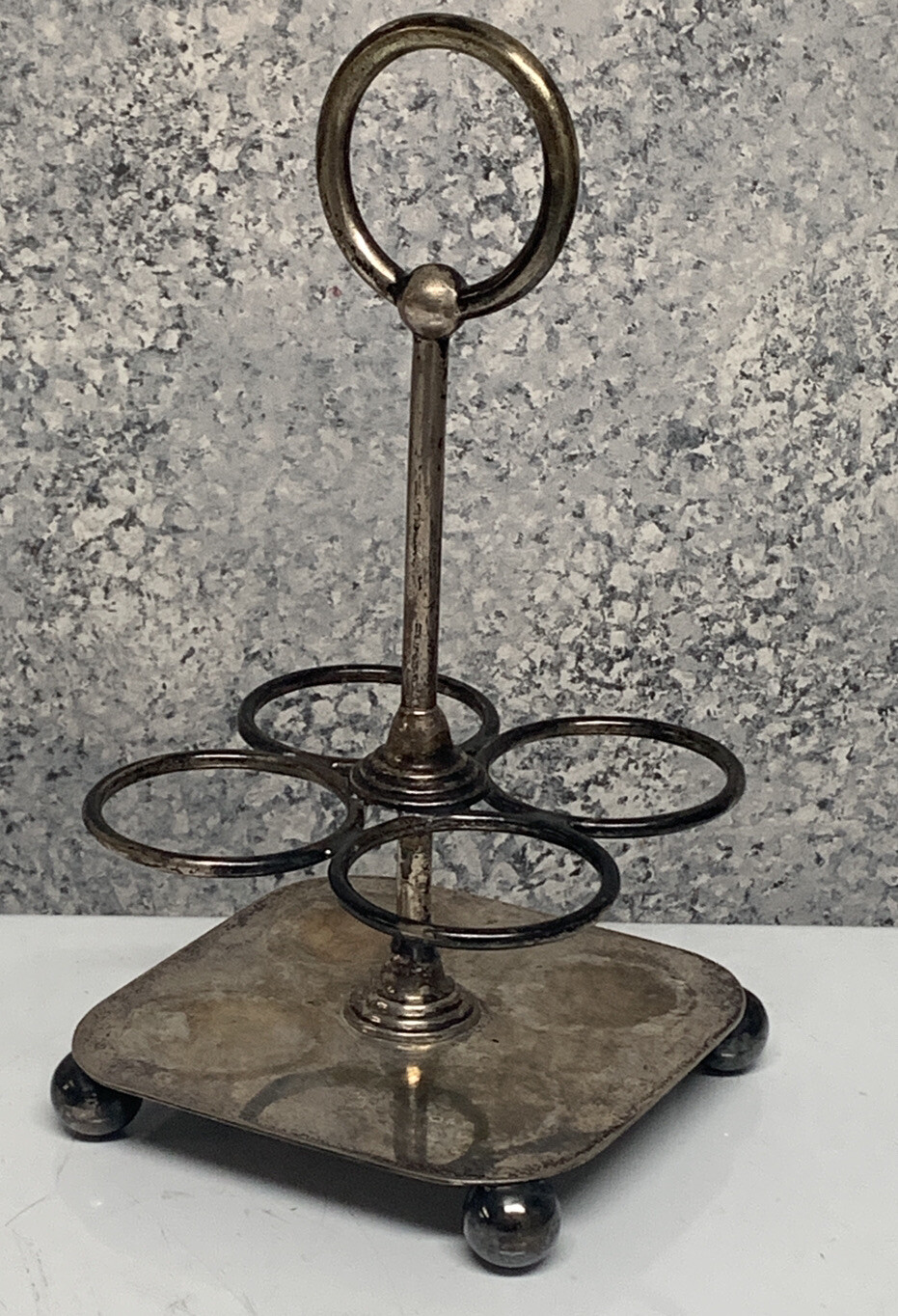 Vintage 1800’s J.R. John Round & Son Silver Plate Condiment Holder Server