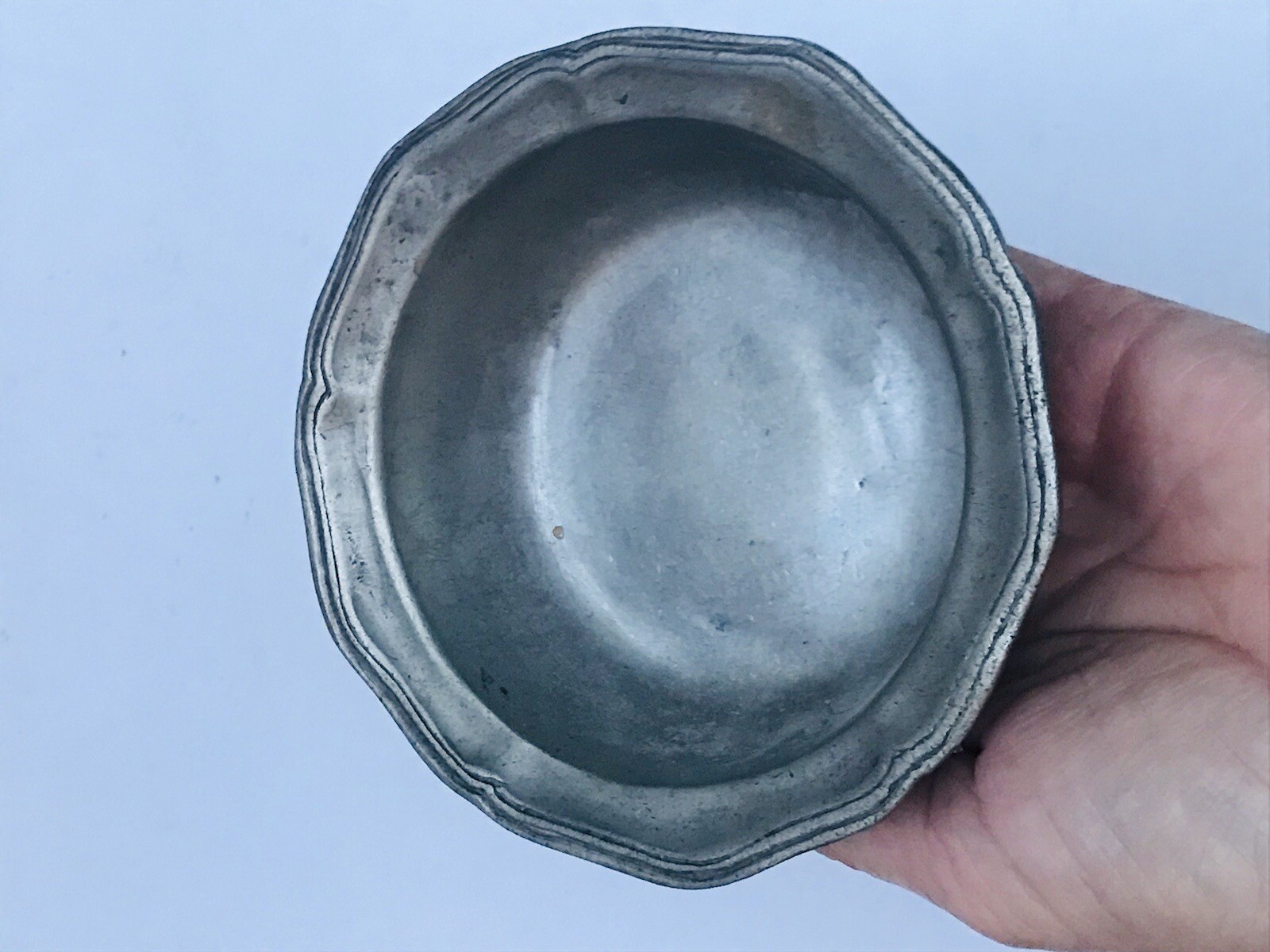 Rare Antique 18thC / 19th C Pewter Bowl /Dish/ Trinket, Unknown Mark