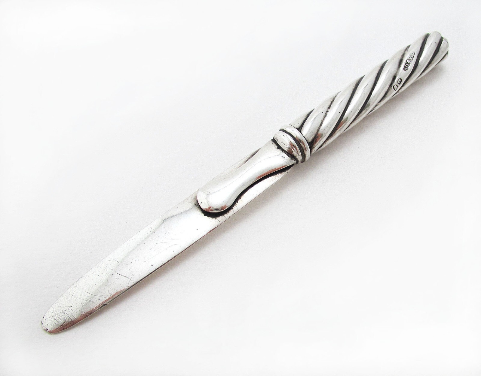 Rare Sampson Mordan Combination Sterling Silver Letter Opener Bookmark Victorian