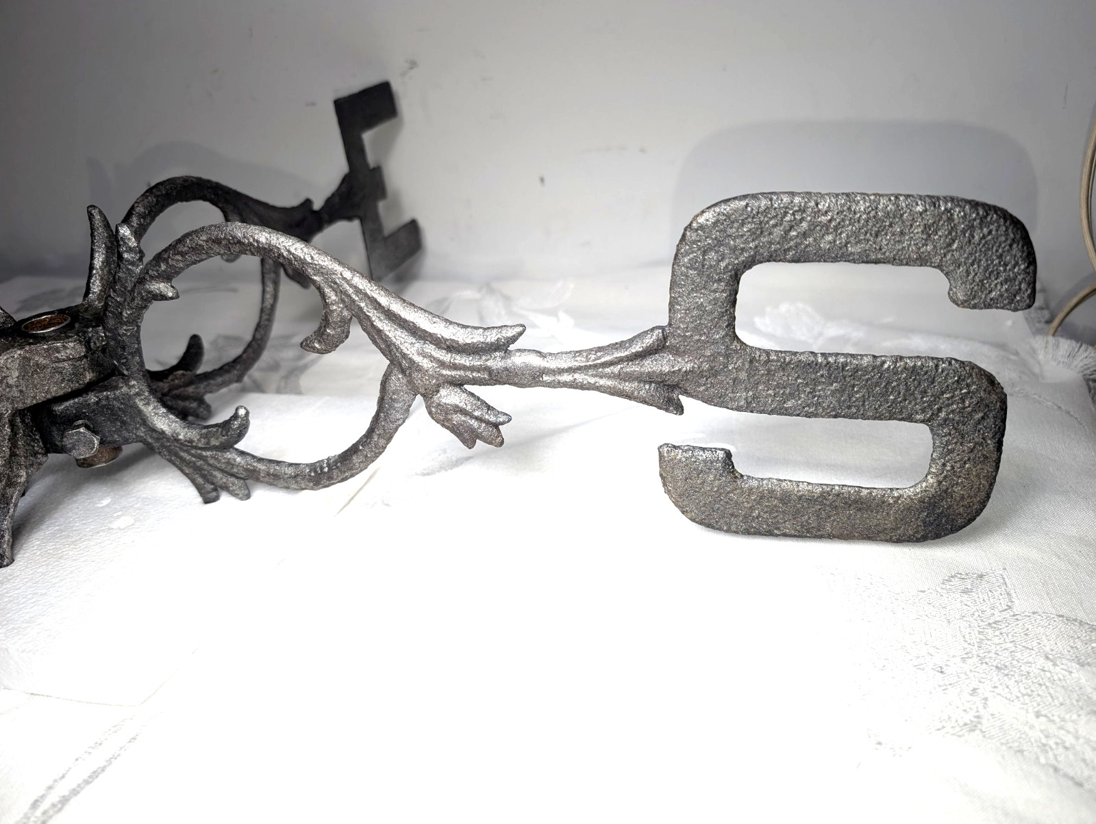 Antique Weathervane Cast Iron Directionals Farmhouse Decor Large Fancy