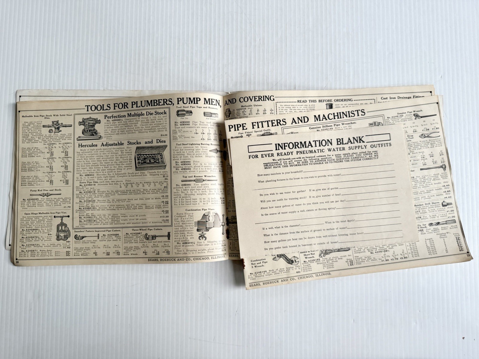 Antique Sears, Roebuck & Co. Chicago Modern Plumbing Catalog