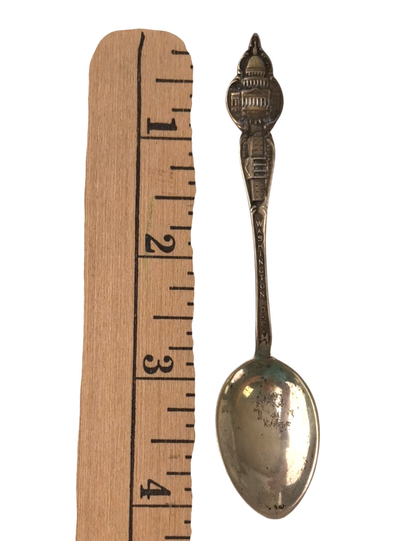 Sterling Silver Spoon Washington DC US Capitol 11 Grams Vintage Demitasse Tea
