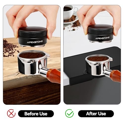 Apexstone Silicone Coffee Tamper Mat, Espresso Tamp Mat, 10.5″ x 6″