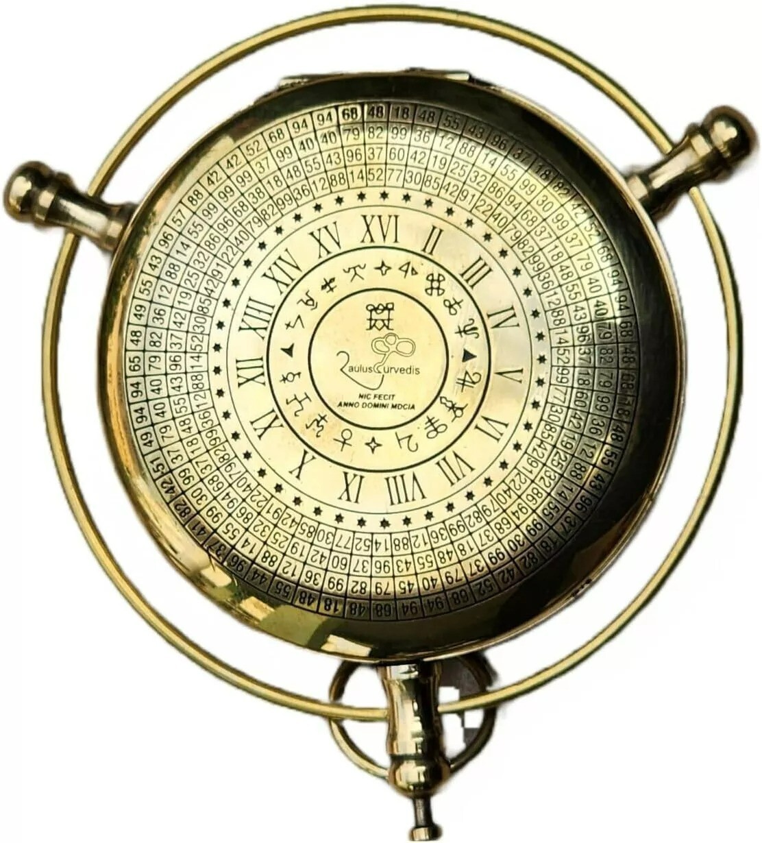 Compass Alethiometer Unique Design Brass Present Adventure Travel Gift for Cult