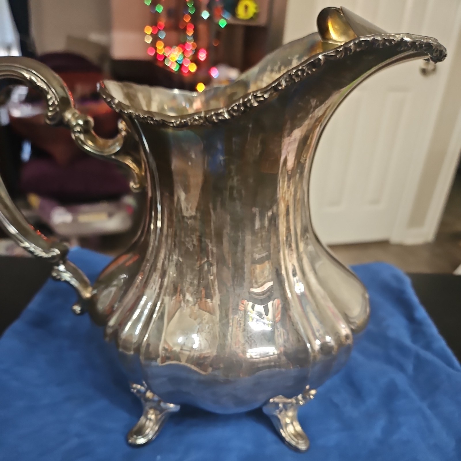 Vintage Towle Silver Lancaster Rose Water Pitcher