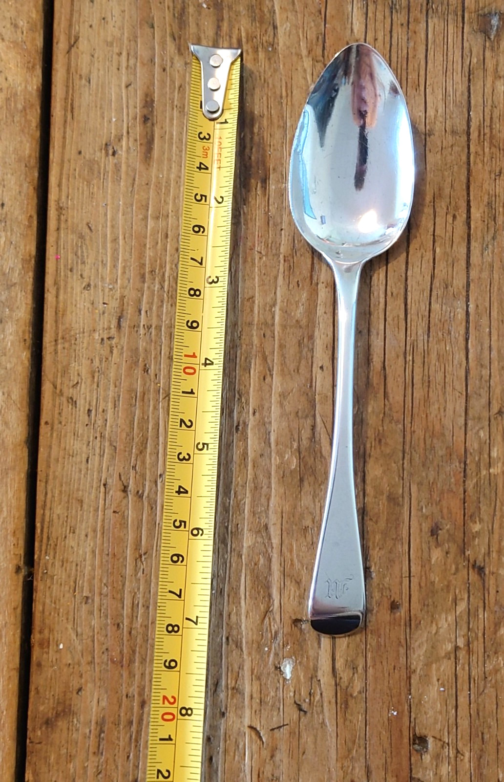 Antique Georgian Sterling Silver Dessert Spoon Thomas Dicks 1827