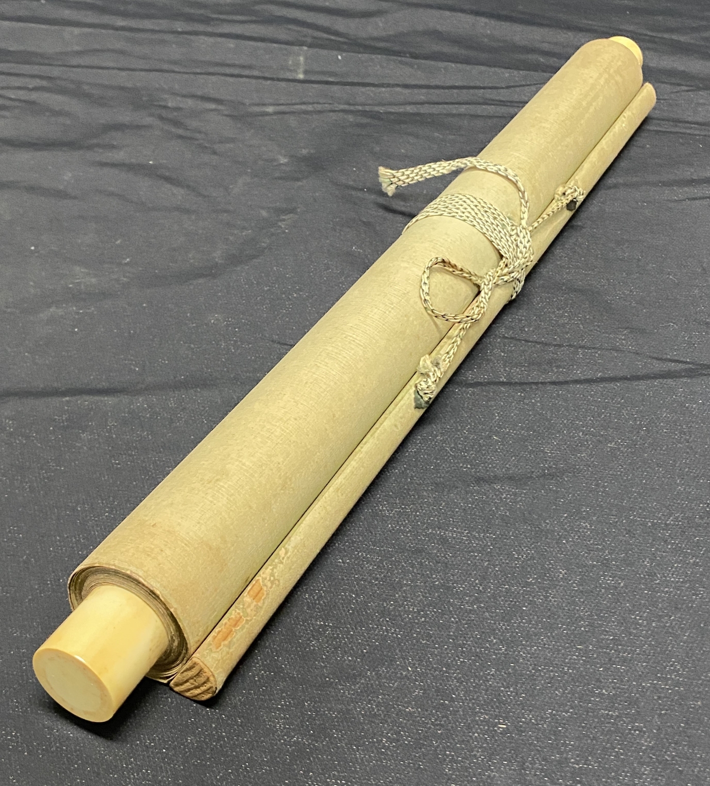 Unknown Artist Hanging Scroll with Calligraphy of an Ancient Poem, Signed