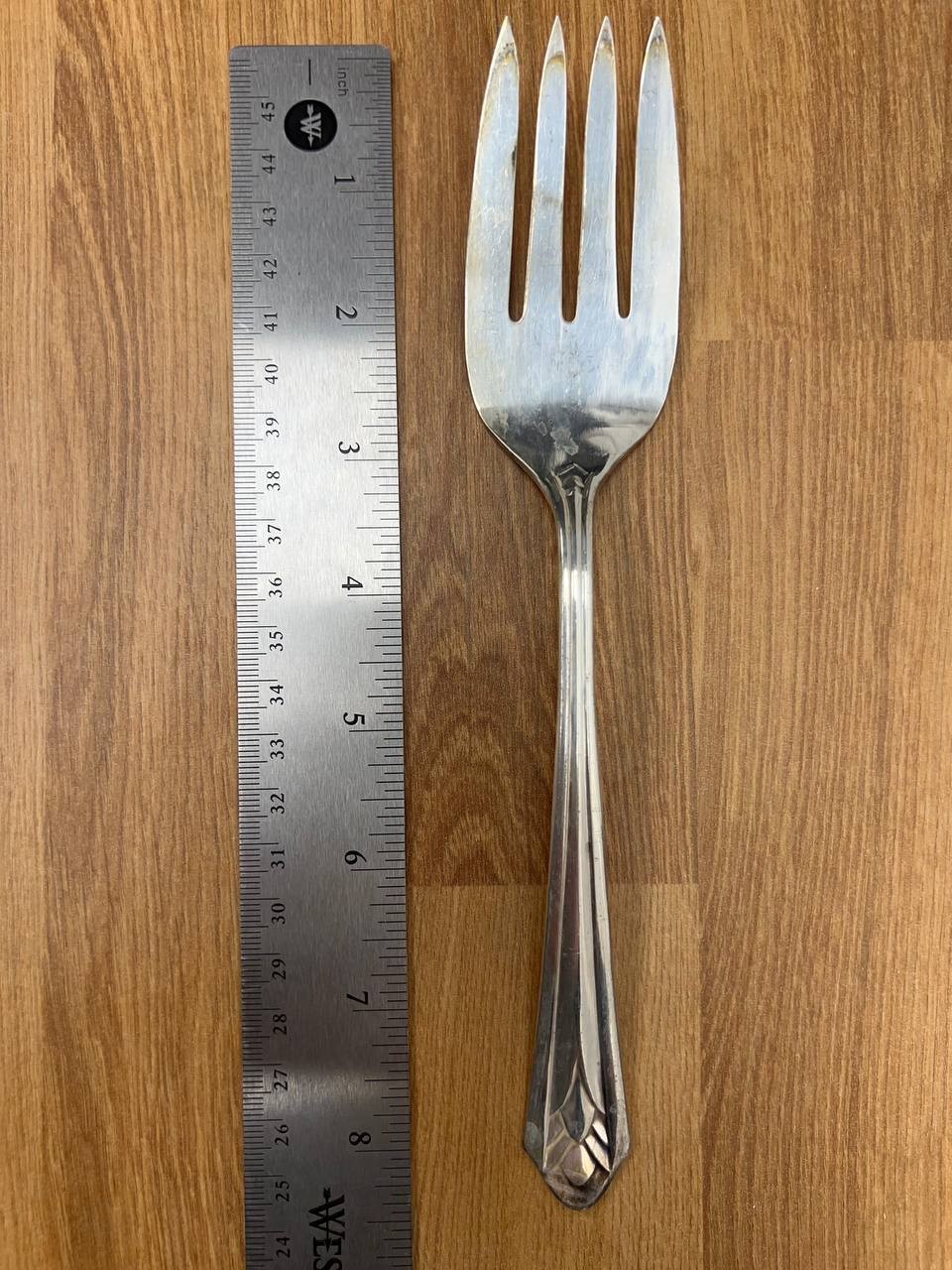 Vintage R.C. Co. Metrolite Silverplate Serving Fork 8-1/2” Oneida Community Made