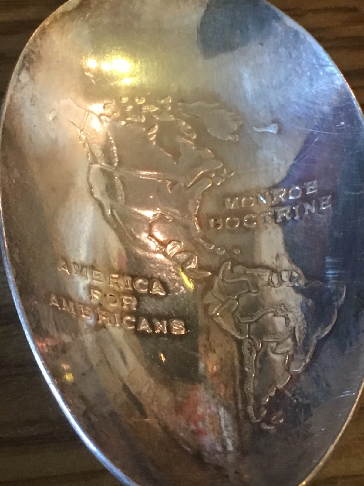 Wm Rogers Mfg Co Commemorative 6″ Silver Plated Spoon President James Monroe