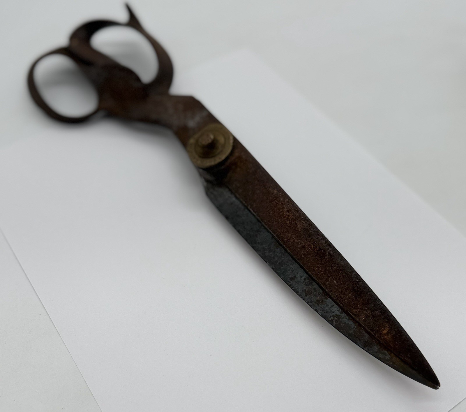 Antique SHEARS R Heinisch INVENTOR 13” Newark NJ Scissors Rare Original