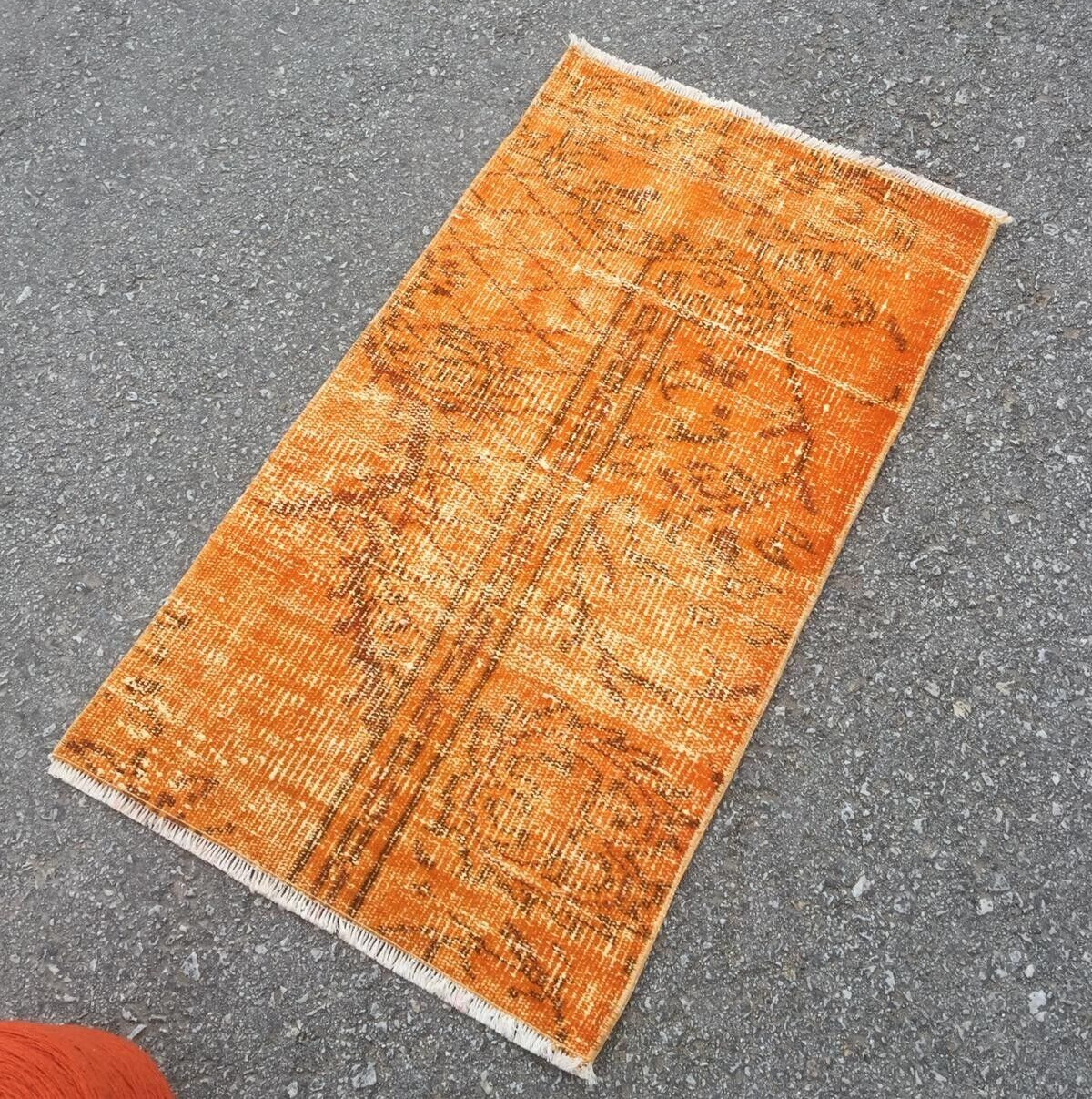 Antique Rug, 1.7×3.2 ft Rug, Entryway Decor, Vintage Area Rug, Door Mat,Bath Mat