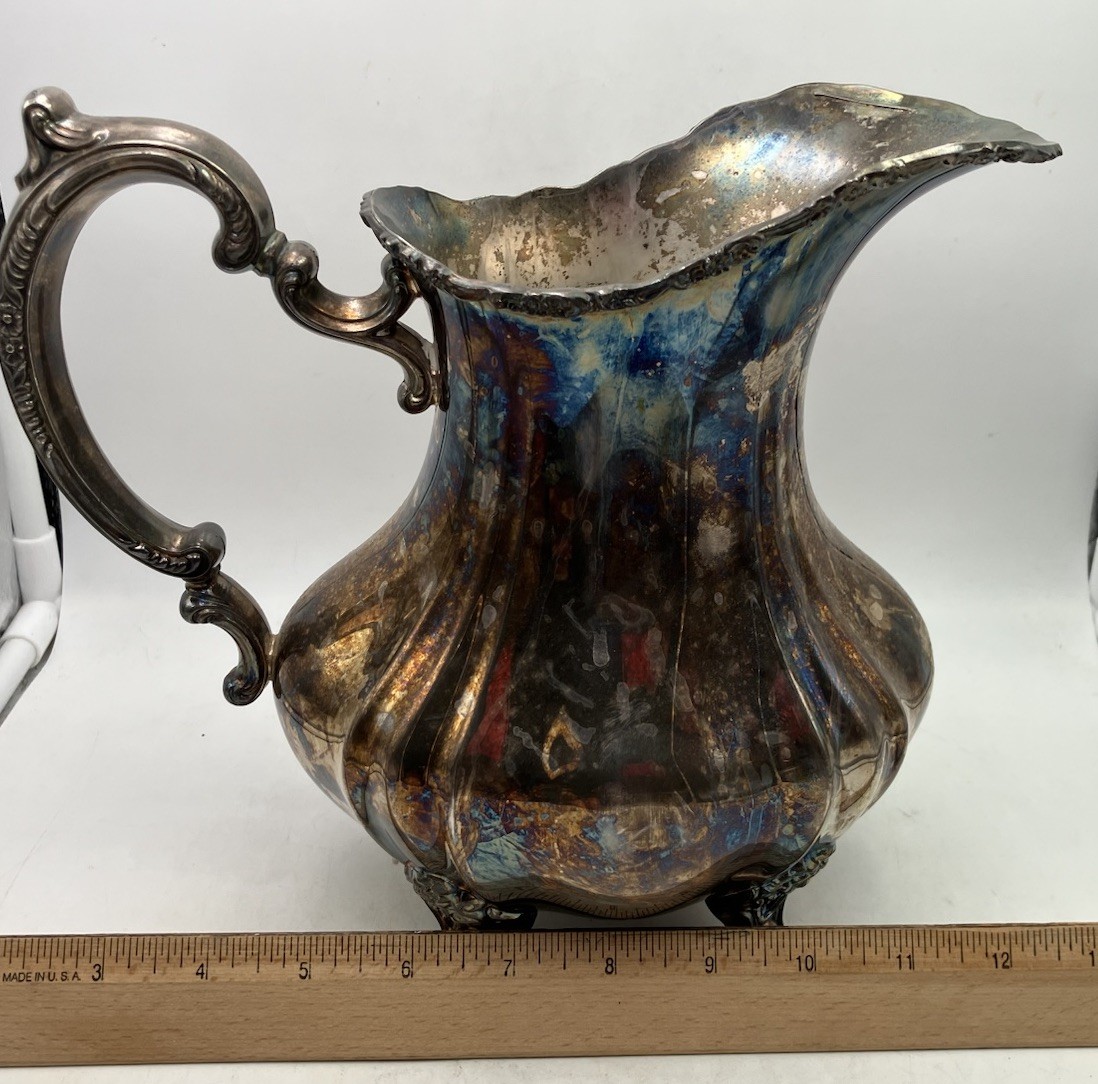 Silver Plated Water Pitcher Lancaster Rose by Poole 401A EPCA