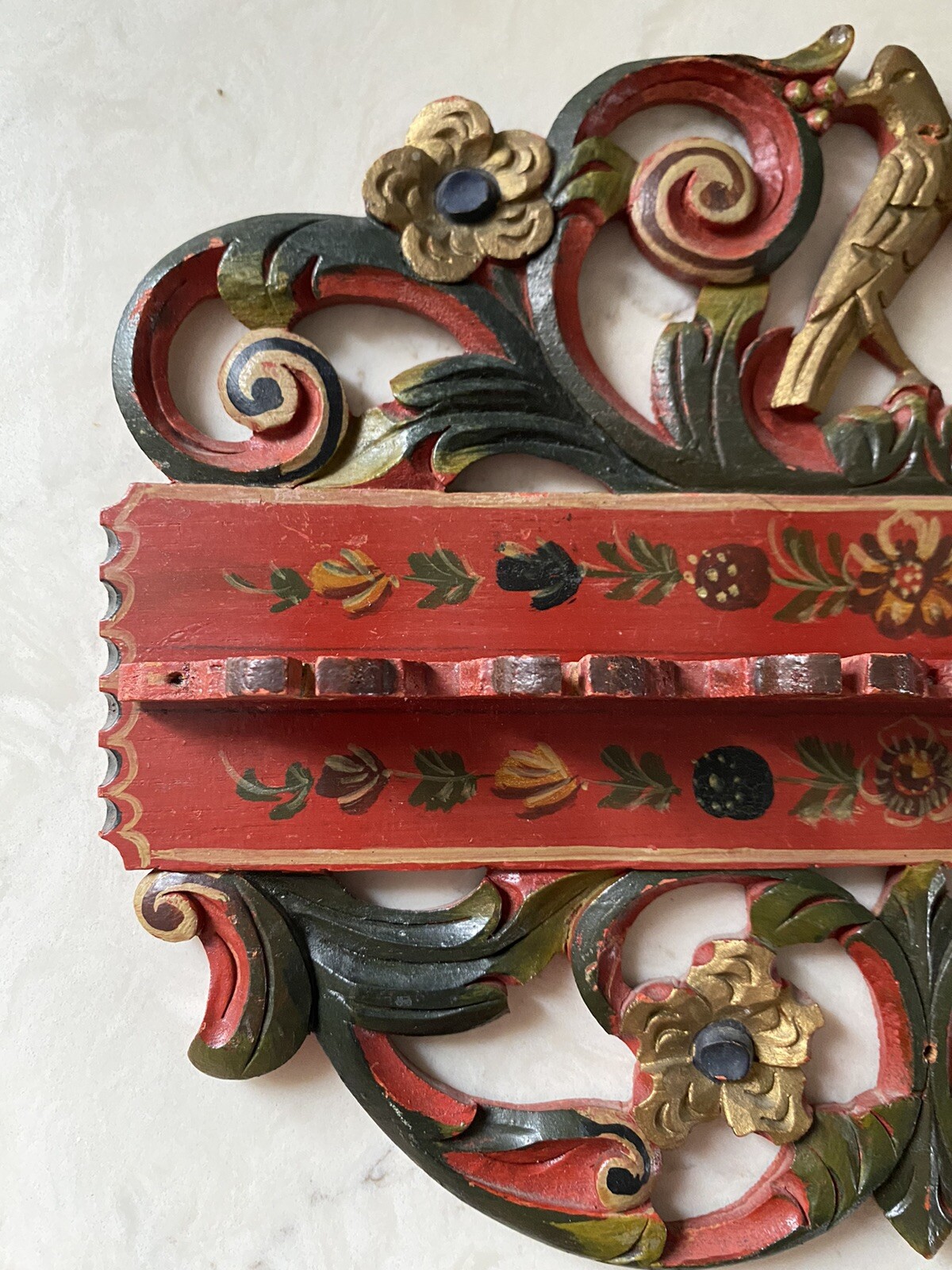 Hindeloopen Painted Spoon/Pipe Rack, circa 1890