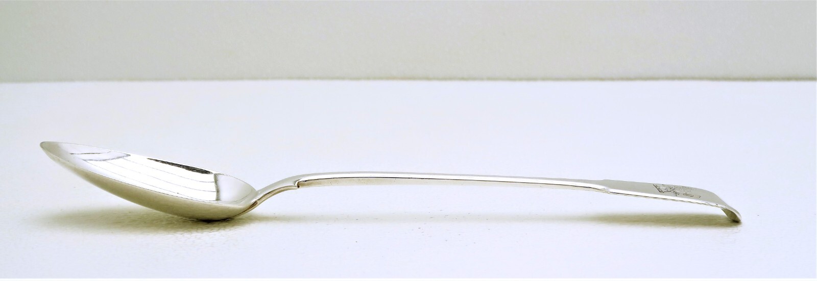 English Sterling Silver Serving Stuffing Spoon Hallmarked WEWF Made 1824 Thistle
