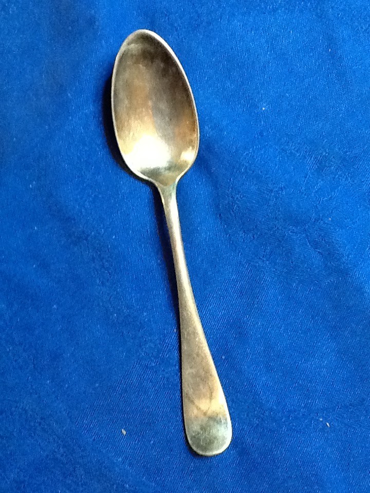 ROGERS TINY TEASPOON FIDDLE HANDLE SILVERPLATE 4 3/4″ 041826A