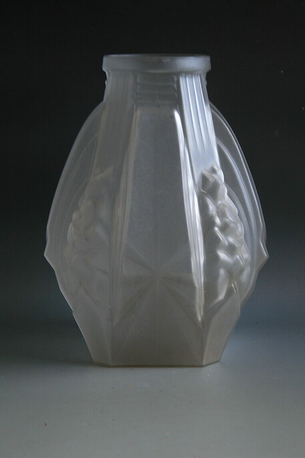 ANTIQUE ART DECO MULLER FRERES LUNEVILLE GLASS VASE