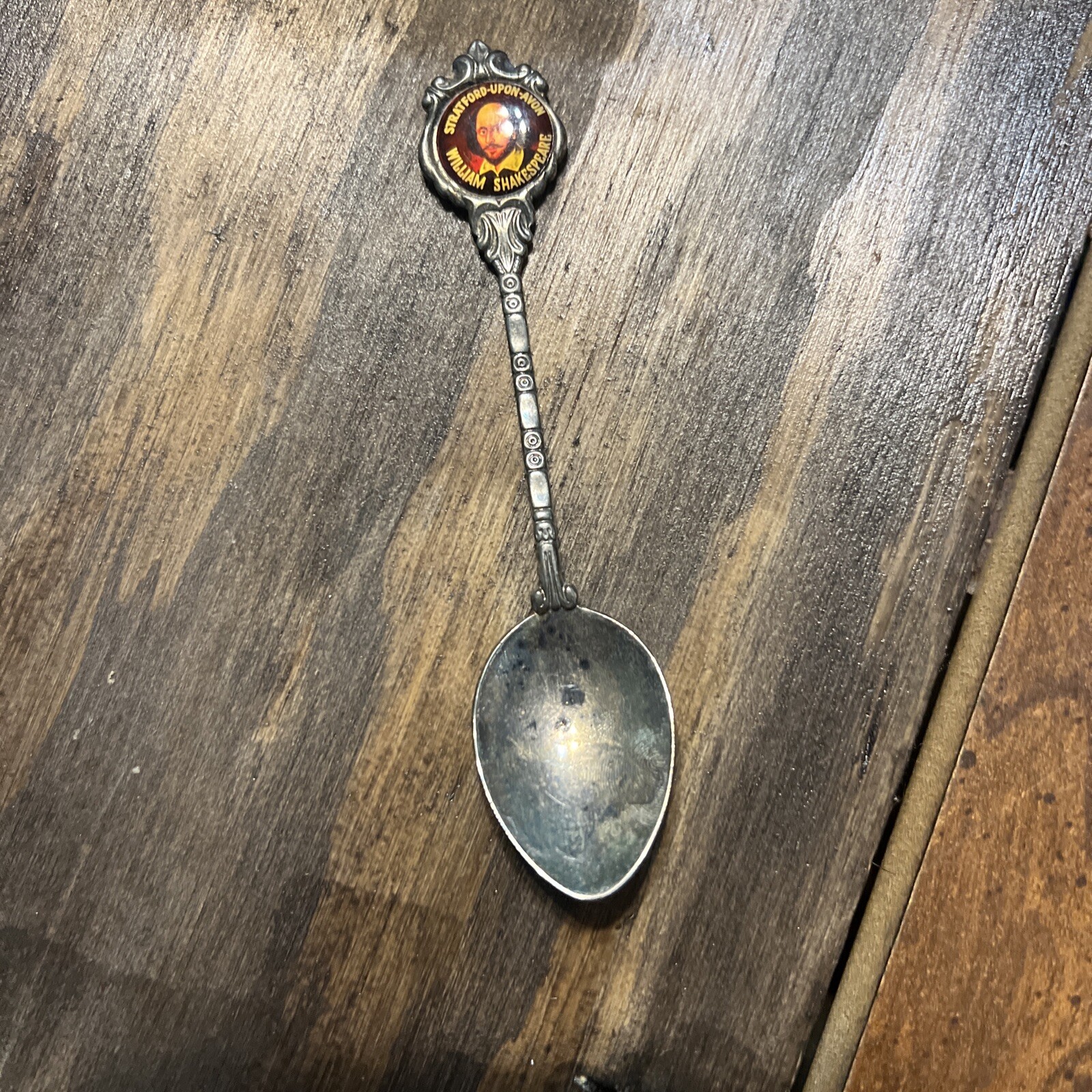 Shakespeare London Silverplate Souvenir Spoon/Vintage 4.5″Winston Churchill READ