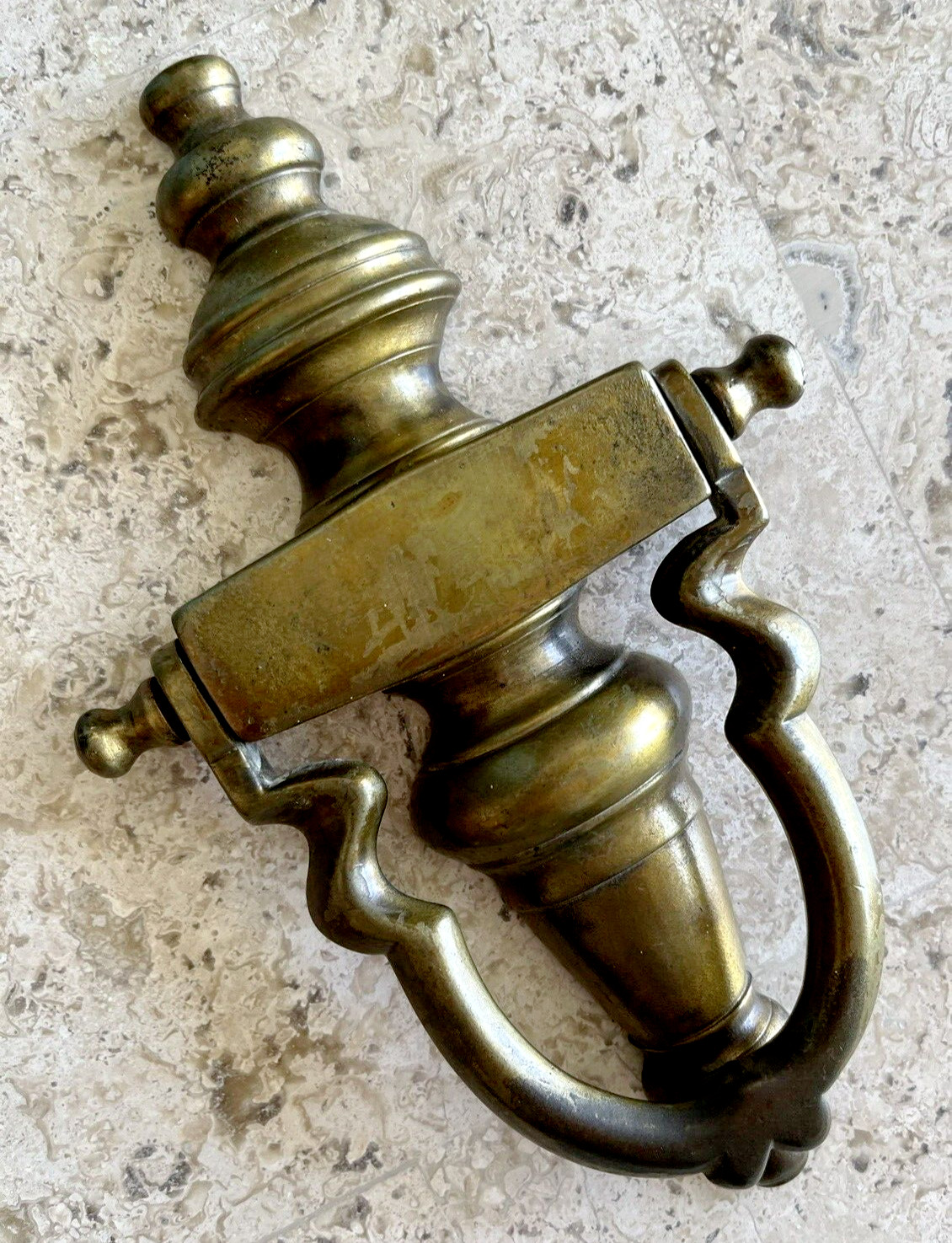 ANTIQUE c.1905 BOSTON VICTORIAN TORCHIERE ARCHITECTURAL SALVAGE DOORKNOCKER