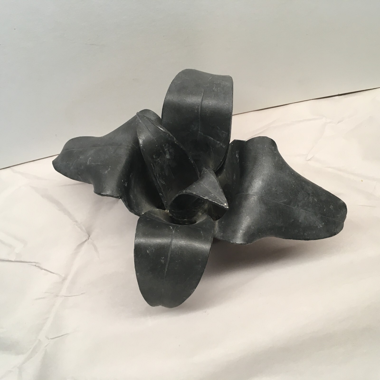 Rare Vintage Ernestine Pole the Homestead Heavy Metal Flower Frog Holder Pat. #