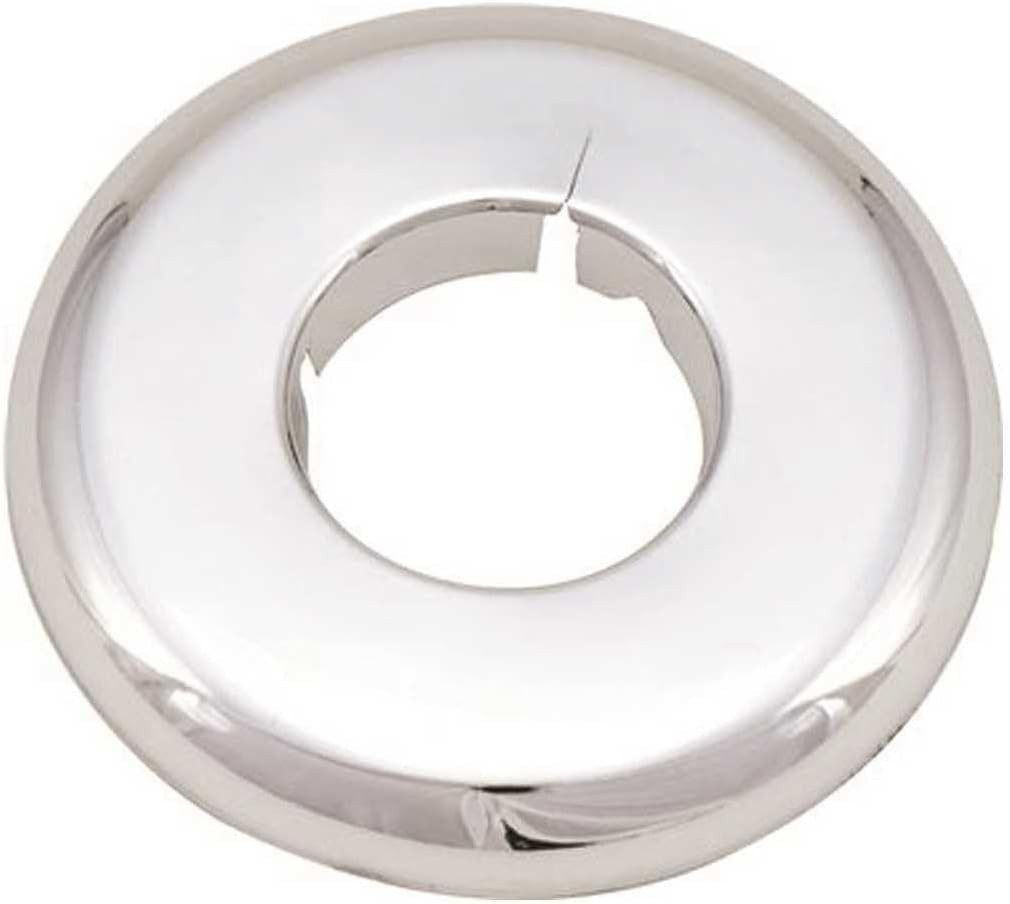 Split Plastic Escutcheon 1/2″ – Elegant Chrome Finish for Reliable Pipe Sealing