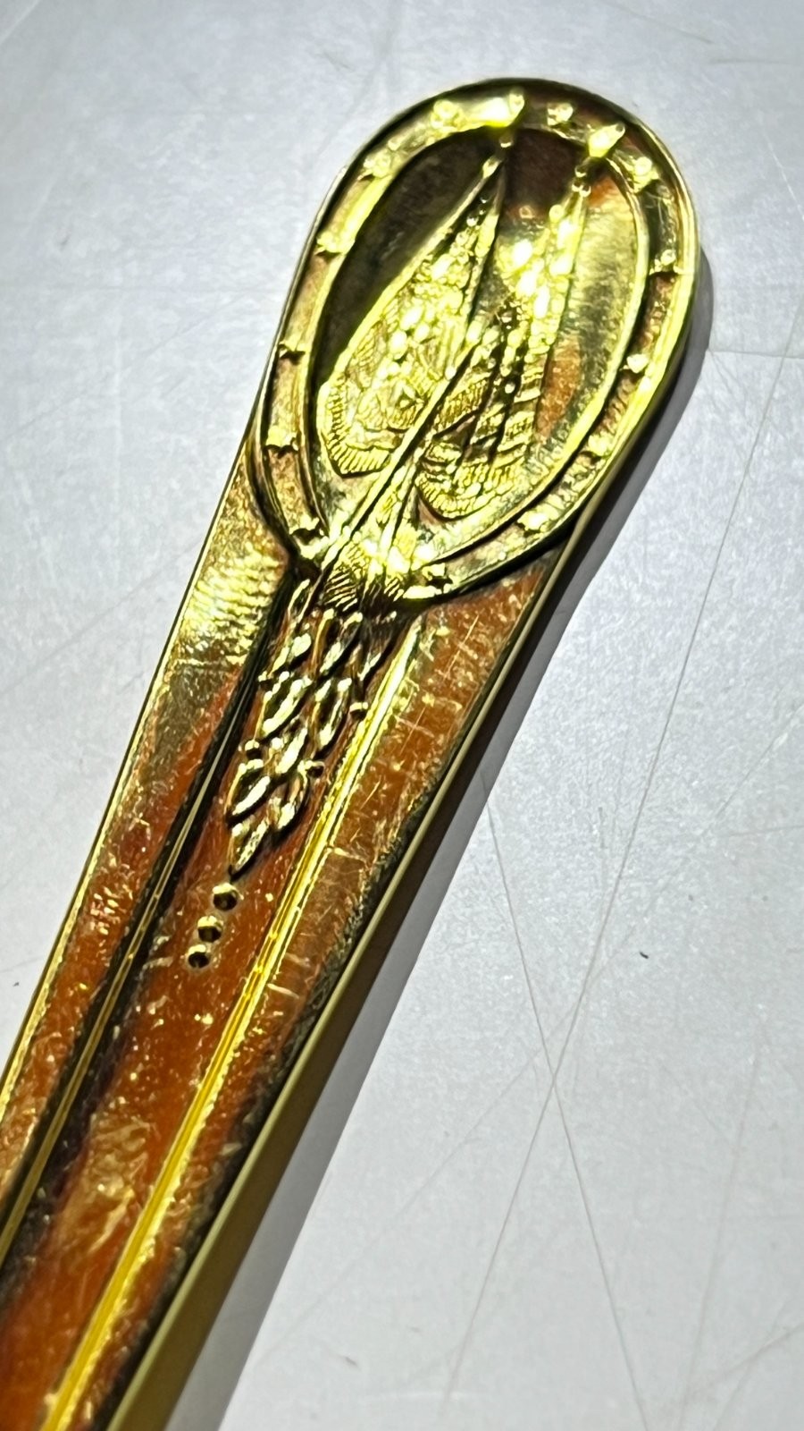 Lot of 2 W. Rogers 1961 -1963 John Kennedy Spoons Gold Tone JFK Friendship Vtg