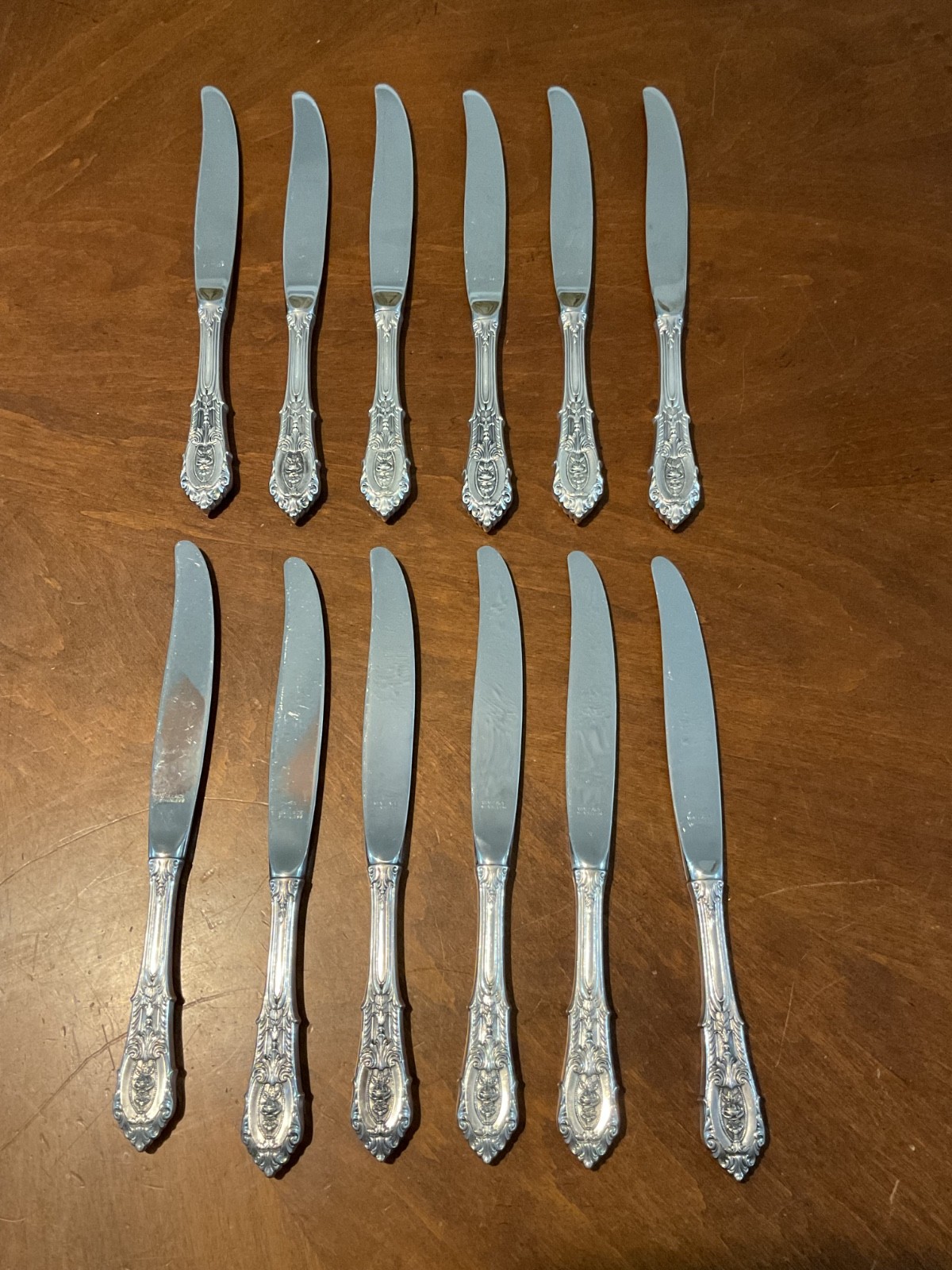Wallace Sterling Silver Flatware Set For 12 81 Pieces 120 oz approximately 3600g