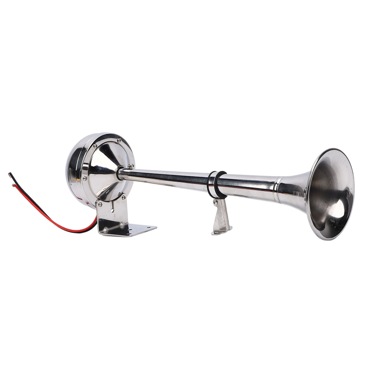 12V Marine Boat Horn 125db Stainless Steel Trumpet Electric Horn For Ship