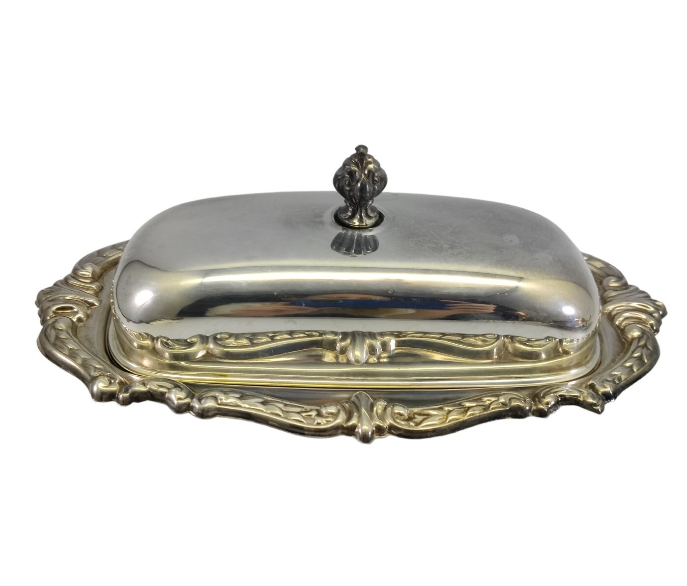 Vintage Sheridan Silver Plated Butter Dish Taunton Silversmiths 