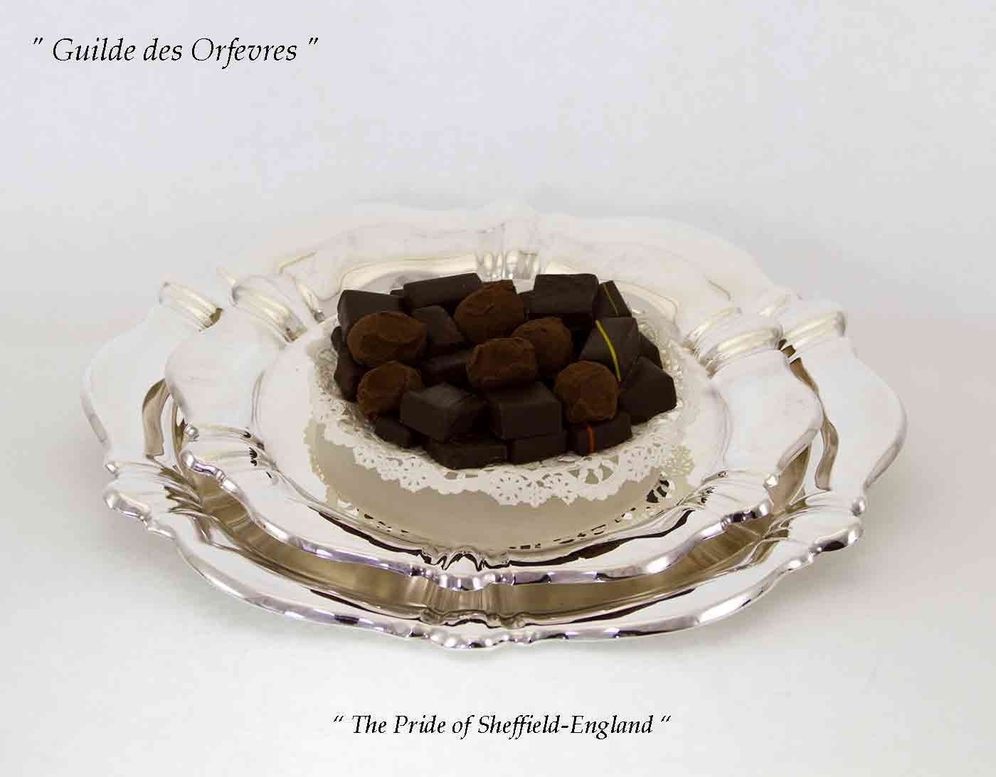 Silver Round Shaped Salver 8 in.