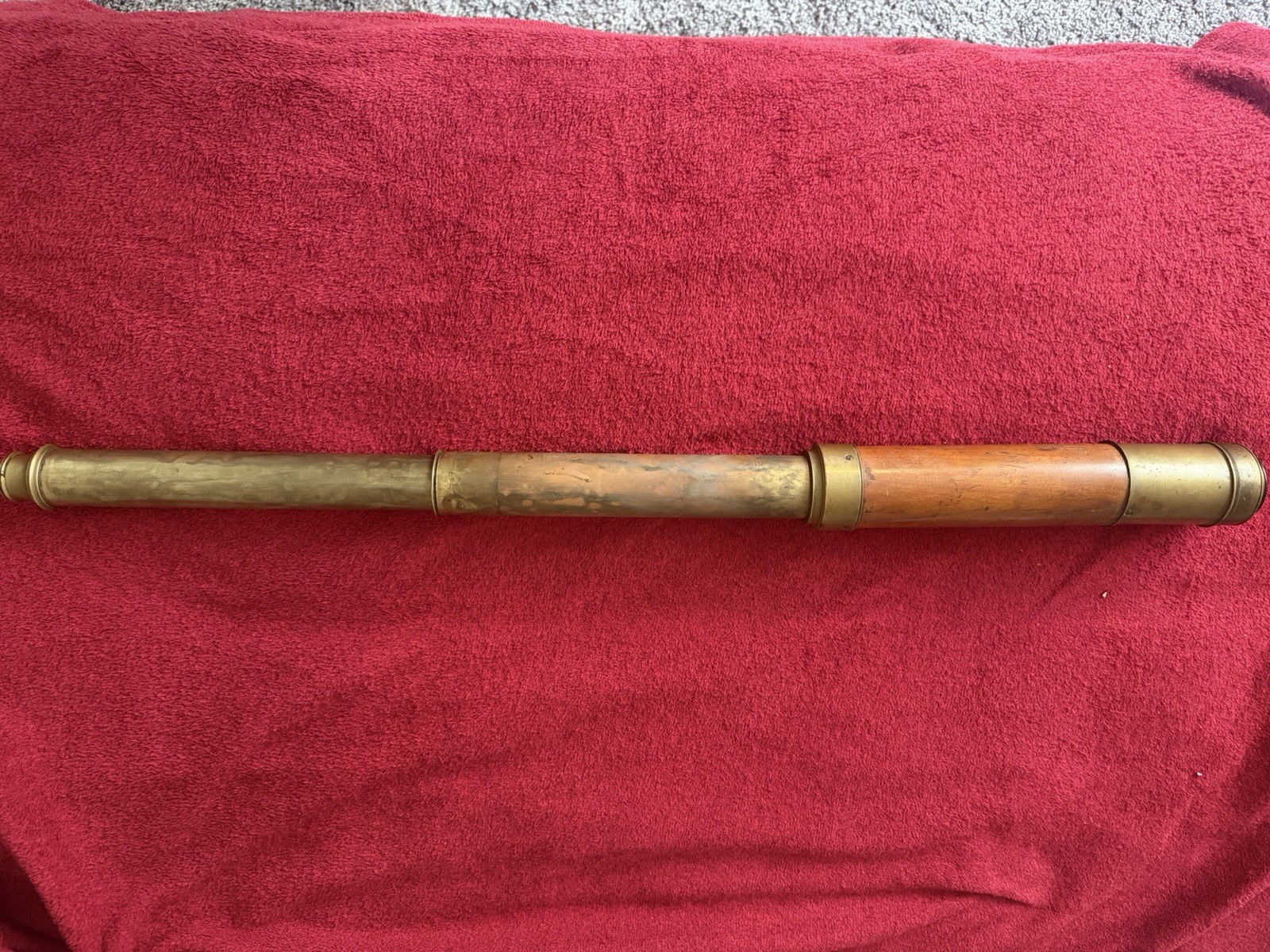 Antique Brass Telescope Spyglass Engraved “Doland London” Vintage