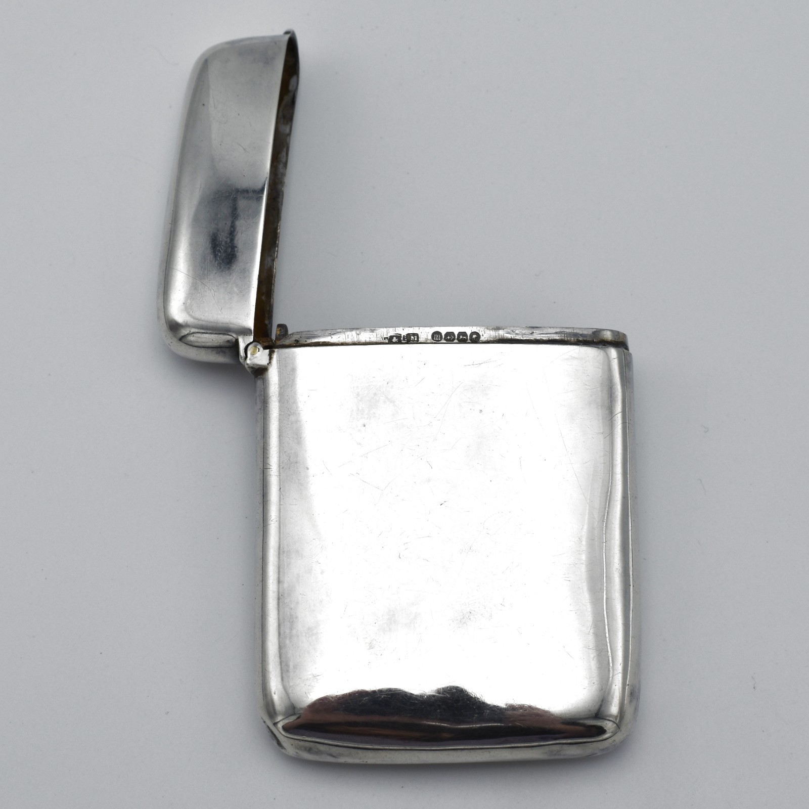Antique Victorian Solid Silver Card Case 1886