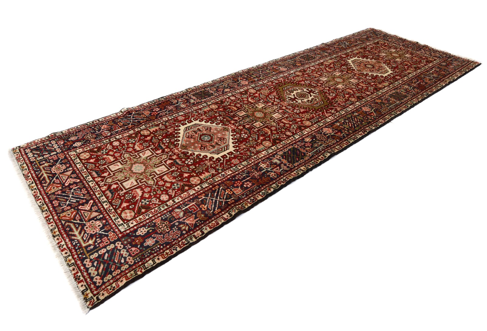 Tribal Oriental Runner Rug 3’6X10’4 ft Hallway Kitchen Farmhouse Decor Carpet