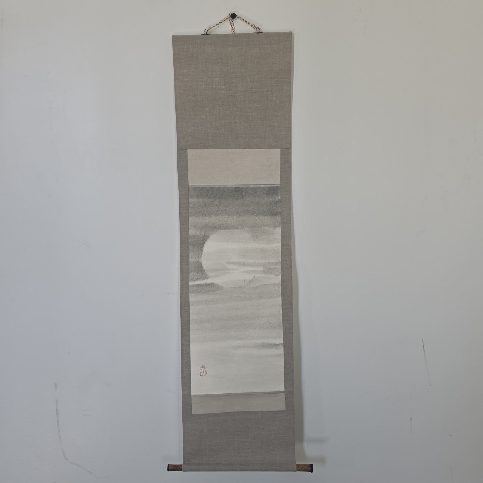 CONTEMPORARY KAKEJIKU HANGING SCROLL – JAPANESE ART – MOON NIGHT SKY