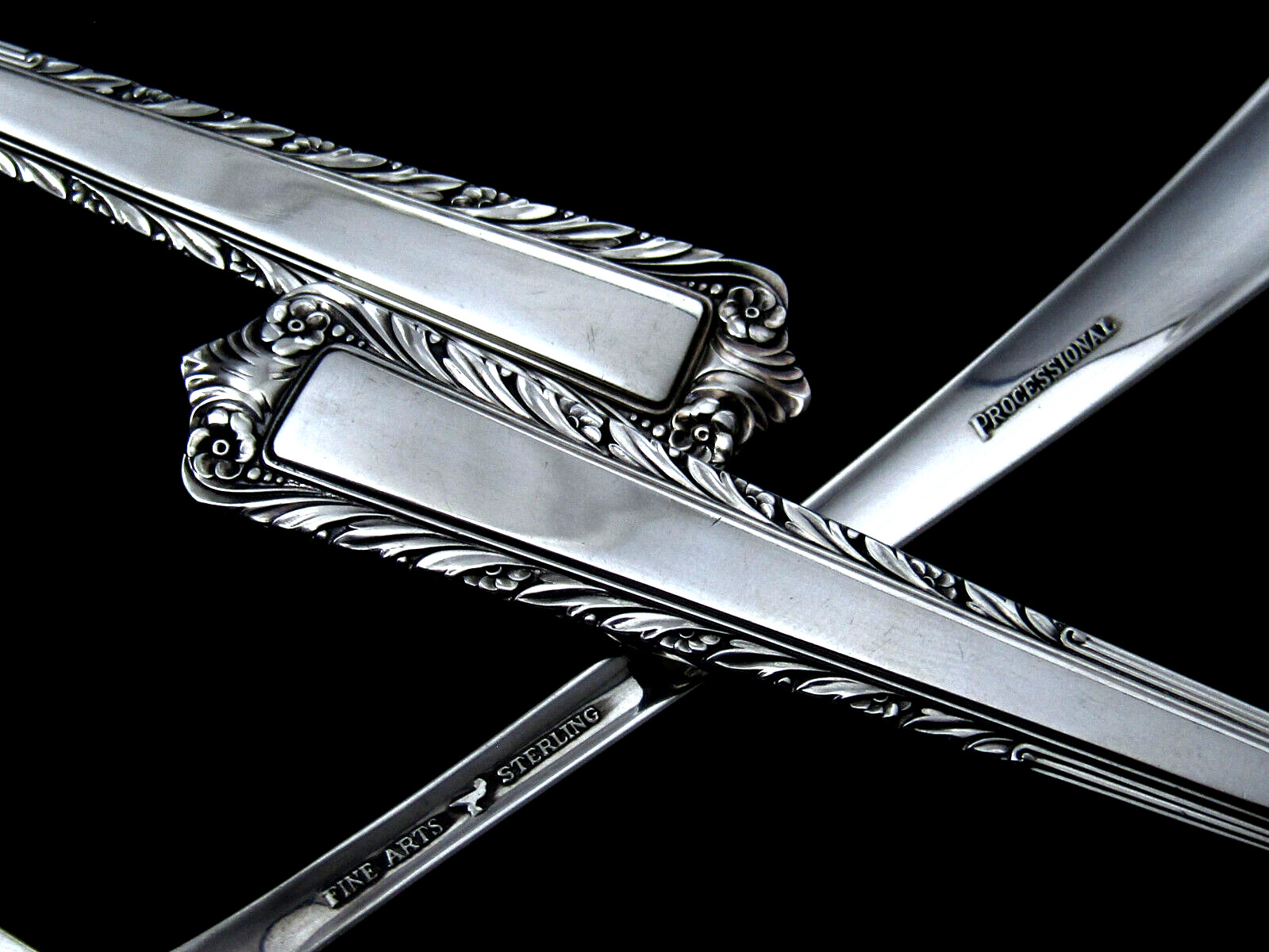 ❤️ FINE ARTS c. 1947 PROCESSIONAL STERLING FLATWARE SET 27pC