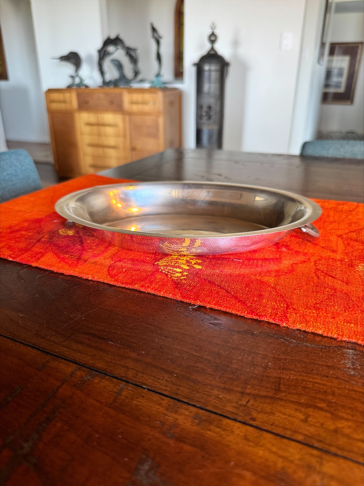 Vintage Silver Plated Oval Lid or Dish – Decorative Handles Elegant Piece
