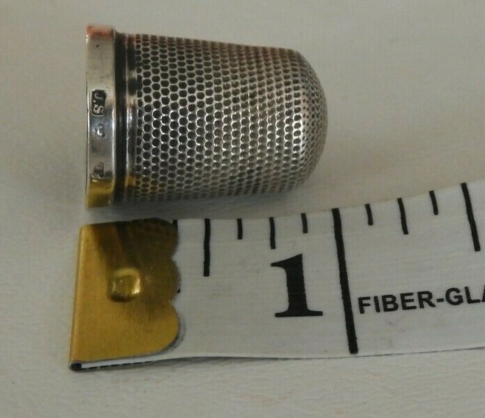 Antique J.S. Joseph Swan Sterling Silver Thimble UK England #120