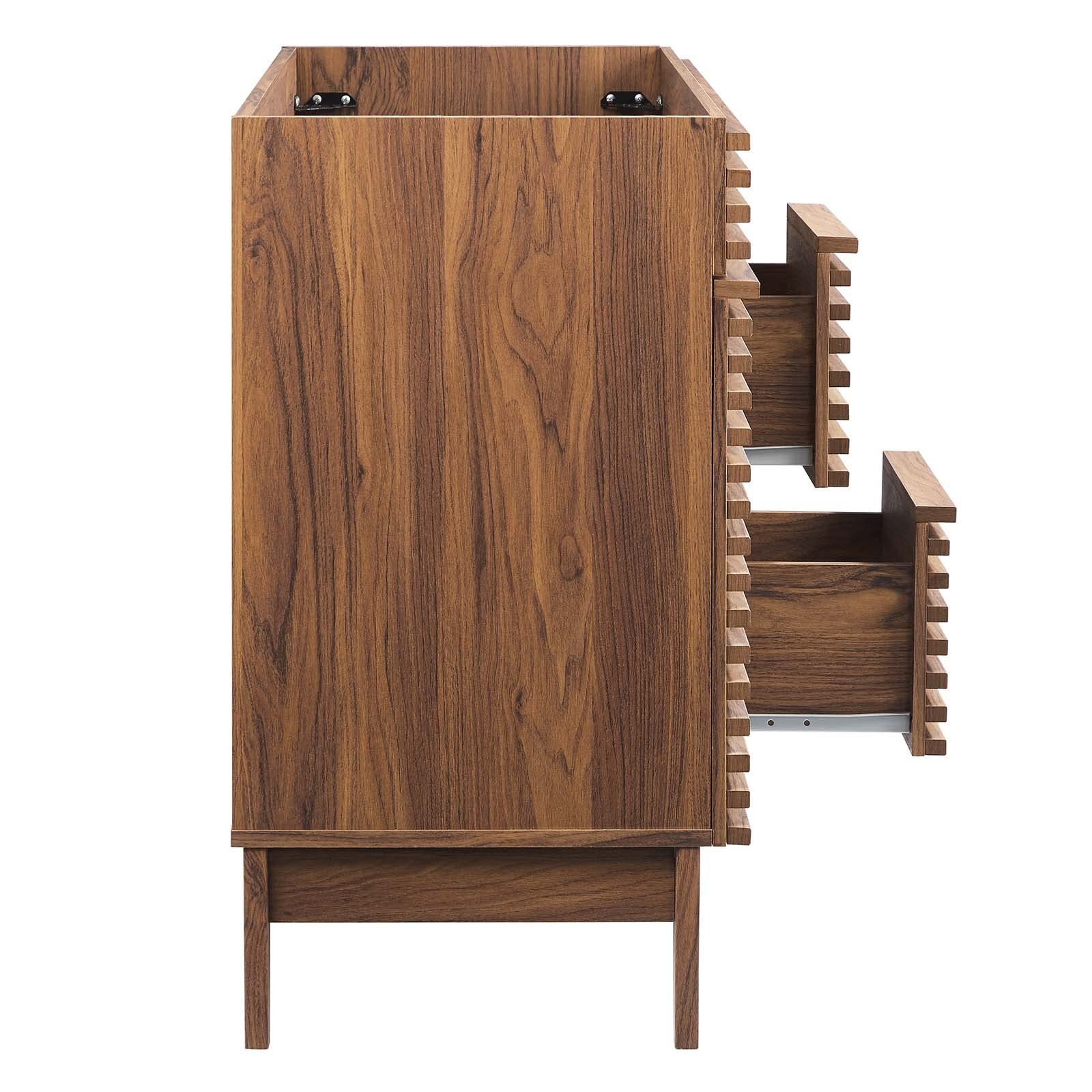 Modway Render 48″ Double Sink Compatible Not Included Bathroom Vanity Cabinet in