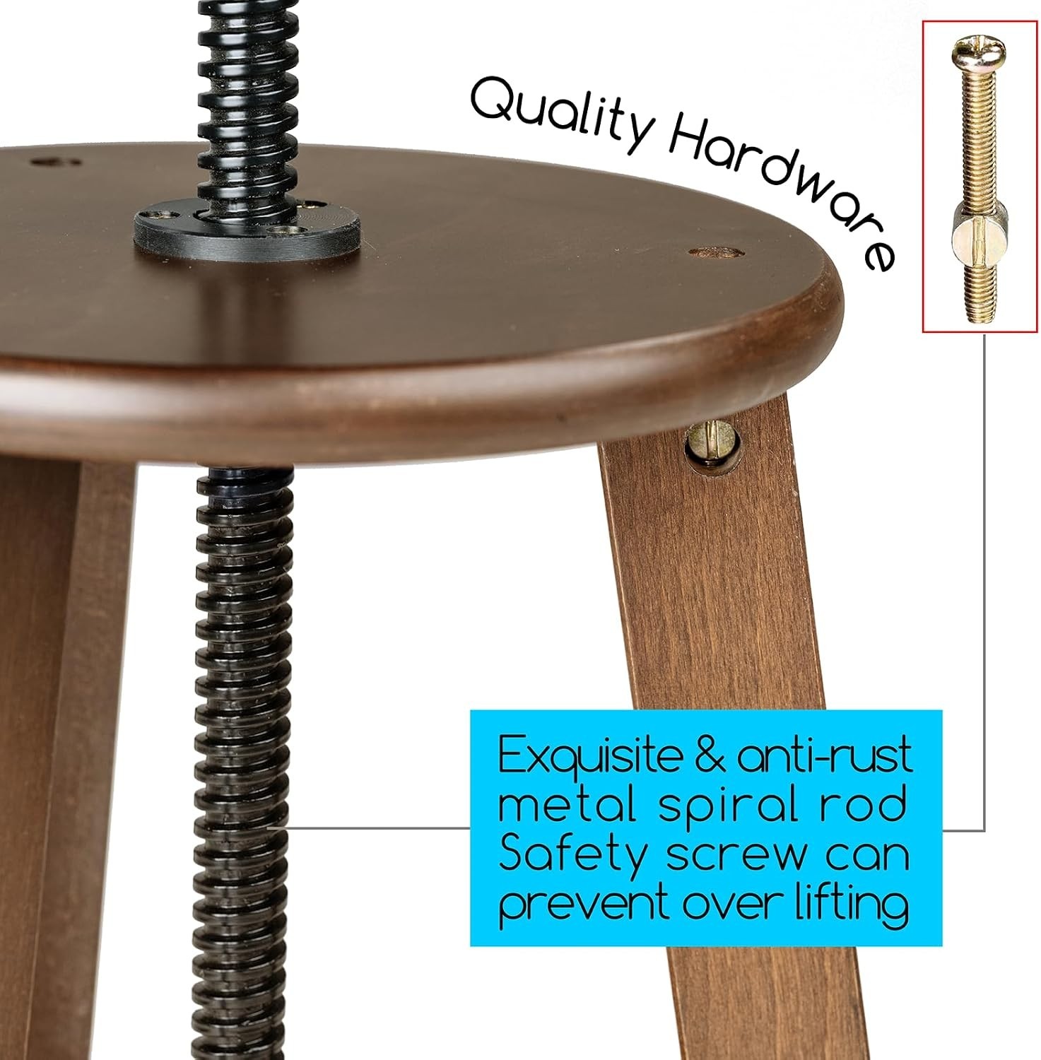 Vintage Style Height Adjustable Stool – Perfect for Art Studios and Home