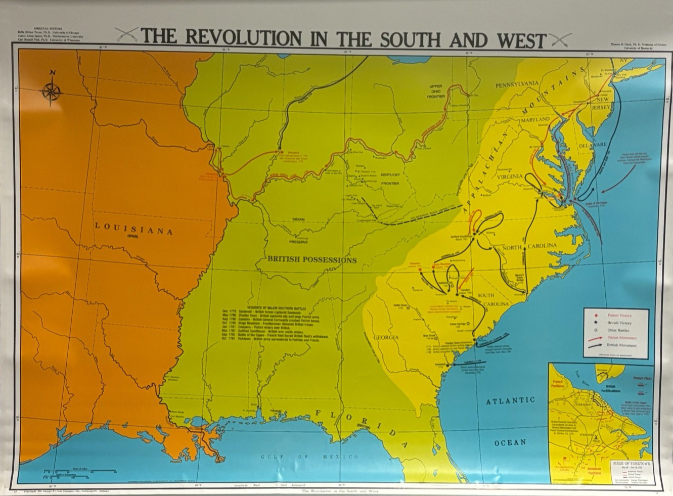 Pull Down School Maps 19 Layer U.S History. Vintage, Salvage, Old, Antique.