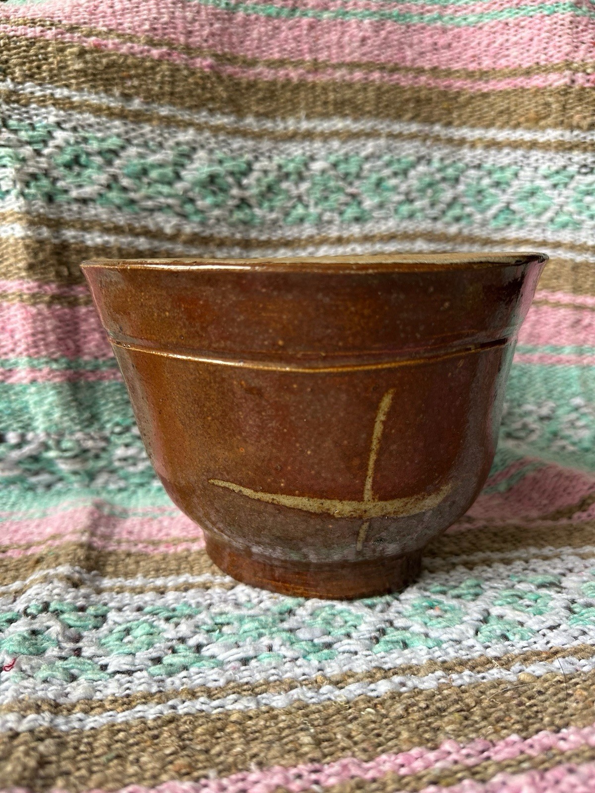 Antique 1800-1900’s Red Ware/Stoneware Pudding/Jelly Mold Bowl