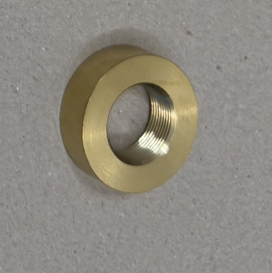Vafoor Pipe Brass Female Coupler Part Only 16mm-DIA Female, 1mm-Thread Pitch