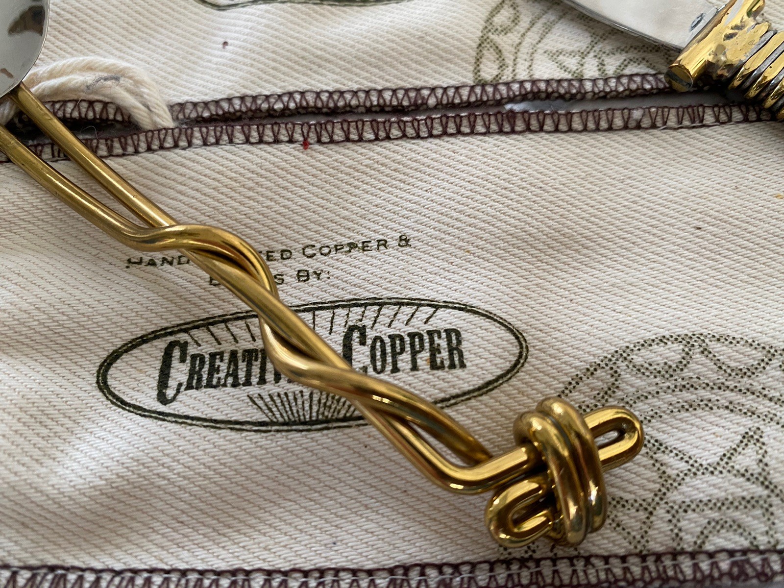Handcrafted South Africa Creative Copper Brass Knife and Spoon