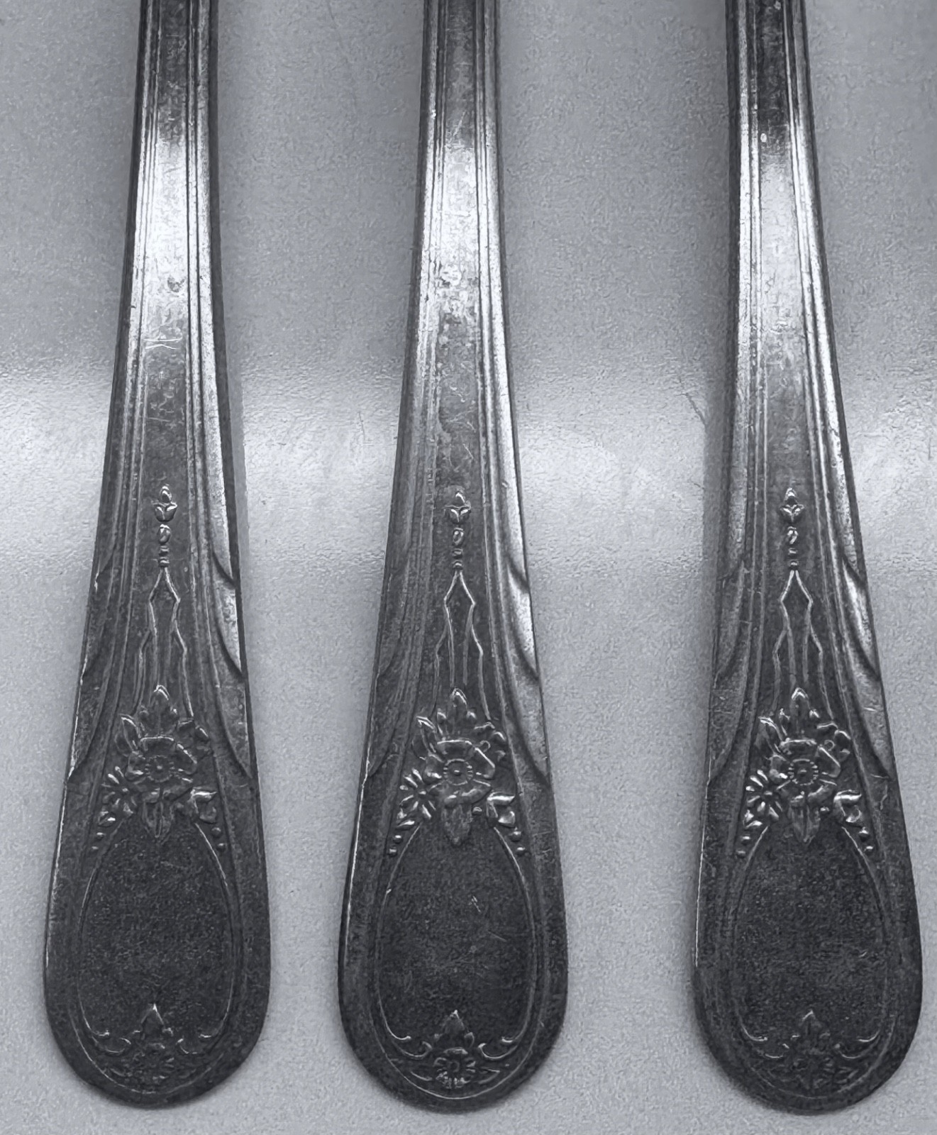 SILVERWARE SEARS ROEBUCK SILVERPLATE ART DECO NEWPORT FORK SPOON KNIFE ~ 14pcs